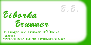 biborka brummer business card